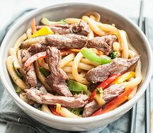 Лапша удон с говядиной