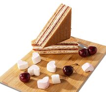 Вафля мягкая зефир и вишня