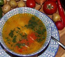 Суп куриный с лапшой