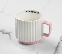 Керамическая кружка Pillar White-Pink