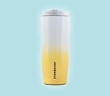 Тамблер стальной Yellow Ombre