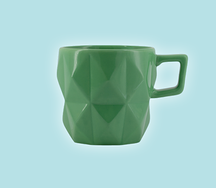 Кружка керамическая Mug Faceted Green