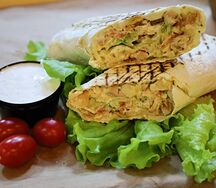 Шаурма Цезарь с креветками (большая)