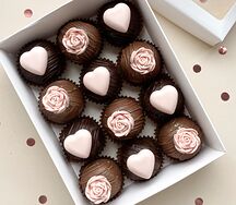 Набор картошки с шоколадным декором, M