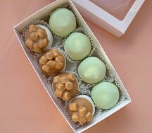 Набор моти Яблоко-ваниль-мята, Карамельно-кофейный с маршмеллоу, S