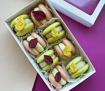 Набор макарон Морковный торт, Овсянка-банан, S