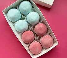 Моти Черника-апельсин-голубая матча, Сливовый пирог S