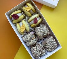 Макарон Овсянка-банан, Взбитая карамель с солёным крекером S