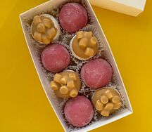 Сет моти Сливовый пирог, Карамельно-кофейный с маршмеллоу, S