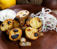 Картофель на мангале