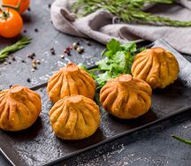 Хинкали с бараниной жареные