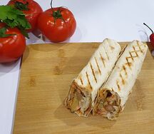 Шаурма с курицей и грибами