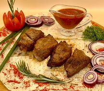 Шашлык из мякоти говядины