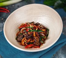 Удон с говядиной