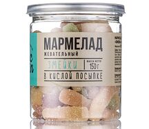 Мармелад  жевательный кислый Червячки и змейки 