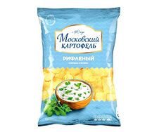 Московский картофель рифленый "Сметана и зелень"