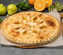 Пирог с грушей и грецким орехом