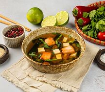 Суп Мисо с лососем