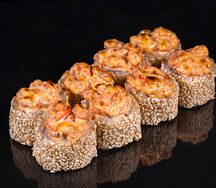 Запеченный ролл с креветкой