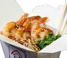 Лапша соба с креветкой