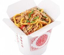 Лапша сомен со свининой