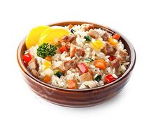 Тяхан с курицей