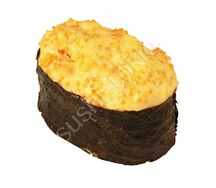 Запеченный гункан с лососем