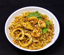 Рис с морепродуктами