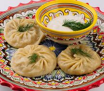 Манты с тыквой