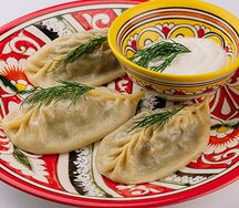 Манты с говядиной