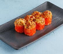 Запеченный ролл с гребешком