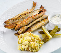Жареная балтийская корюшка по-домашнему