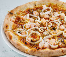 Пицца с морепродуктами по-луизиански