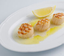 Дальневосточный гребешок на гриле