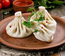 Хинкали с картофелем и грибами