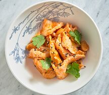 Индейка с вешенками в остром соусе