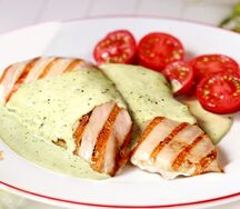 Куриное филе с сыром горгондзола