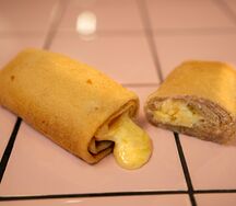 Блин с ветчиной и сыром