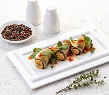 Рулетики из баклажанов
