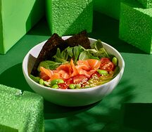 Поке с соусом мята-базалик