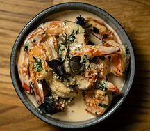 Креветки в сливочном соусе