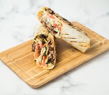 Острая шаурма с кюфтой из баранины