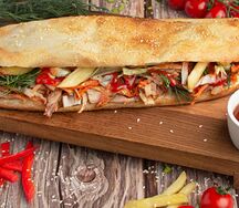 Сумасшедший донер с курицей и говядиной
