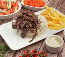 Донер с рисом и курицей