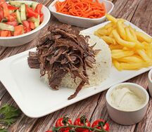 Донер с рисом и говядиной
