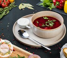 Борщ со сметаной