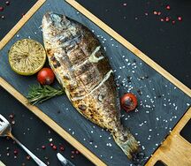 Дорадо на мангале