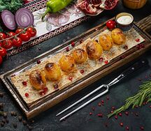 Шашлык из бэби-картофеля