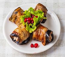 Рулет из баклажанов