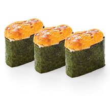 3 запеченных суши с угрем